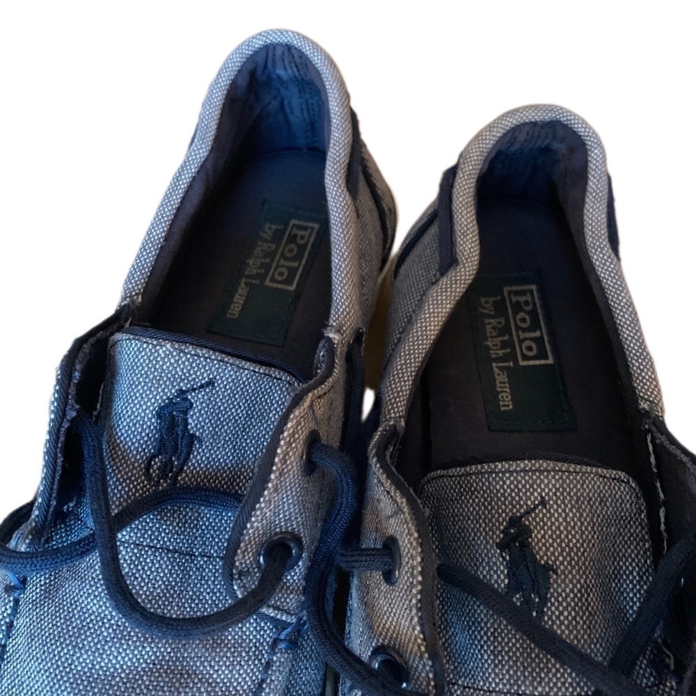 Polo Men’s Shoes Casual Sneakers Blue Gray White - Picture 8 of 10